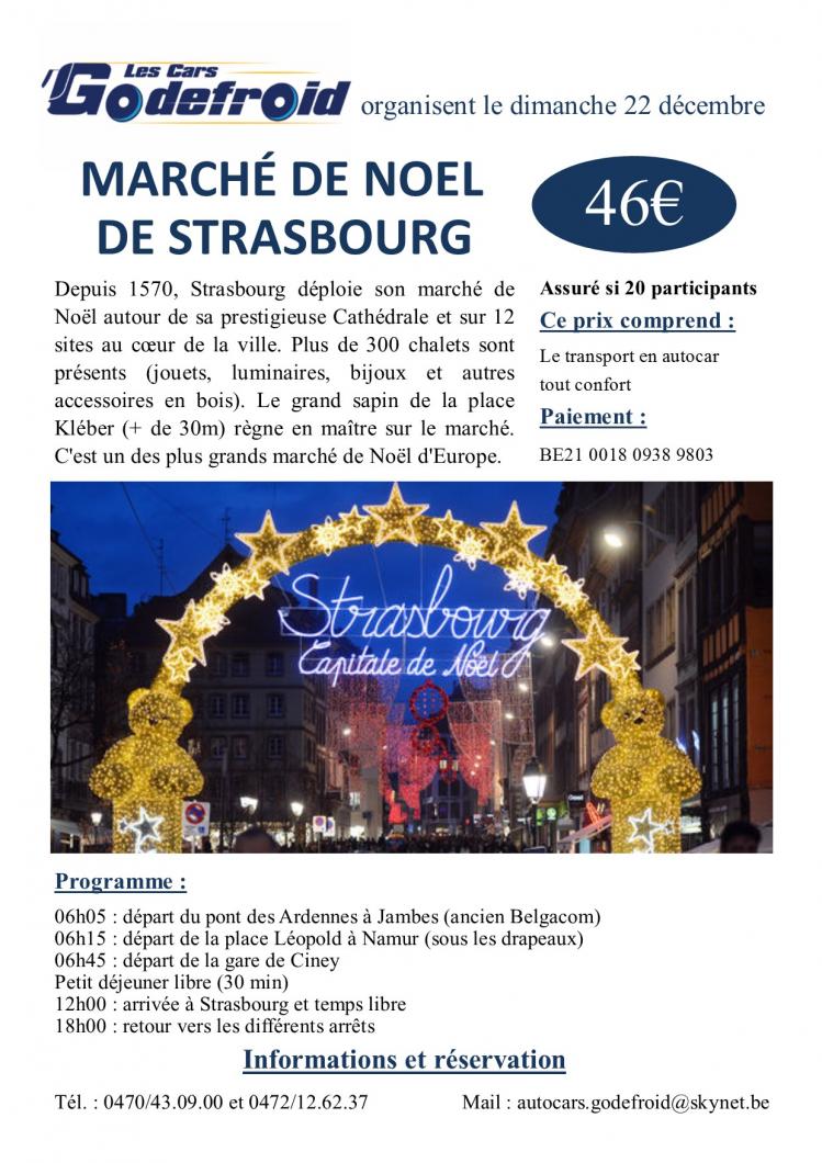 Affiche marche de noel strasbourg 22 decembre