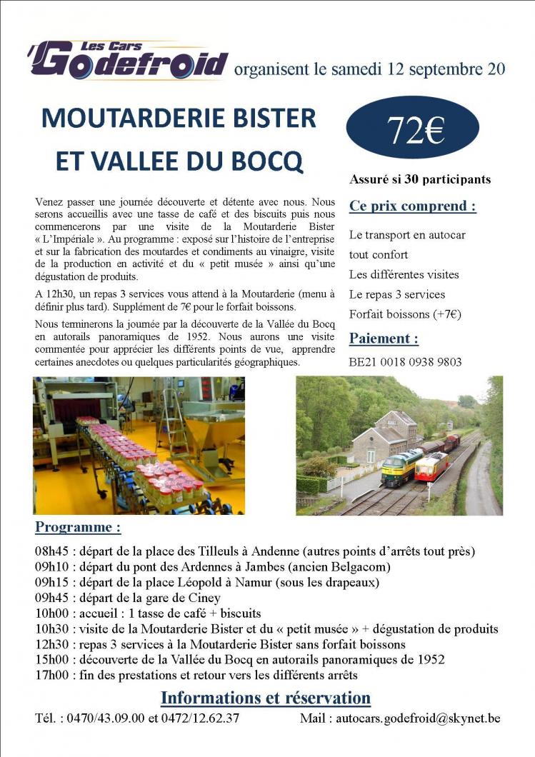 Affiche moutarderie bister vallee du bocq 12 septembre