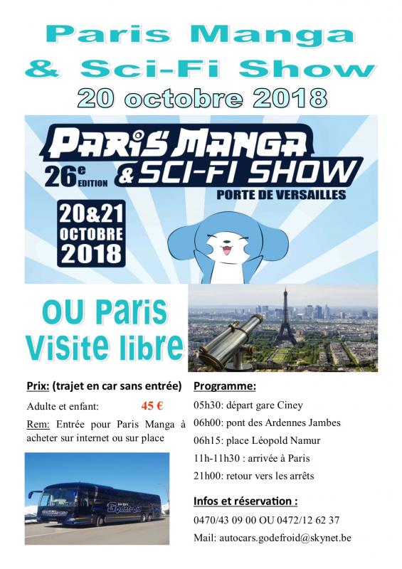 Affiche paris shopping et paris manga 20102018