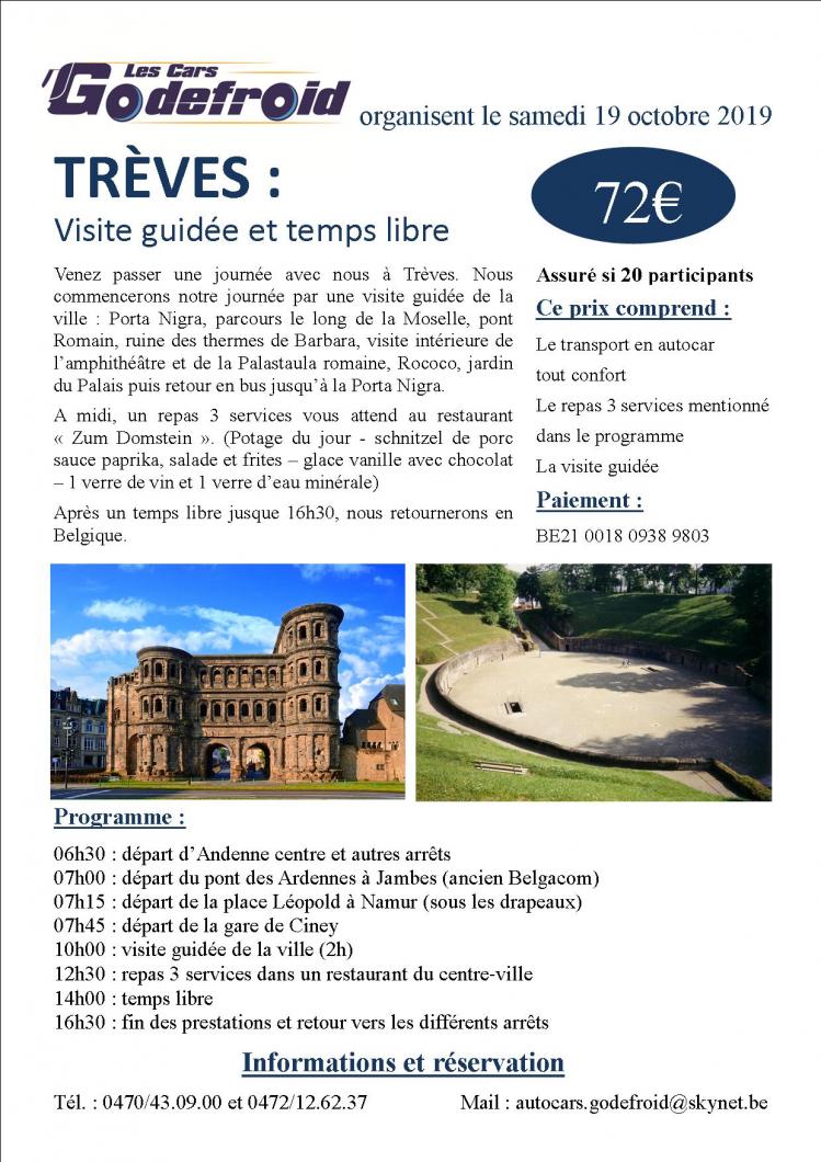 Affiche treves 19 octobre