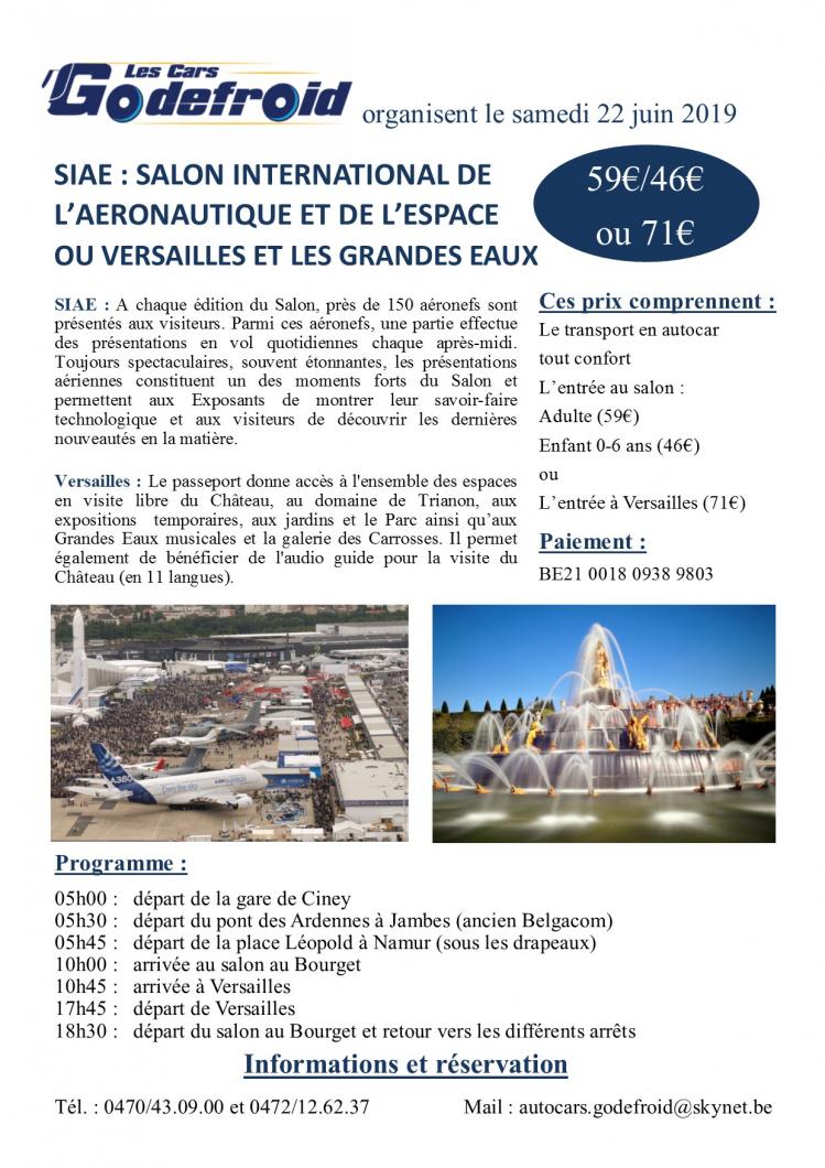 Affiche versailles les grandes eaux et siae 22 juin