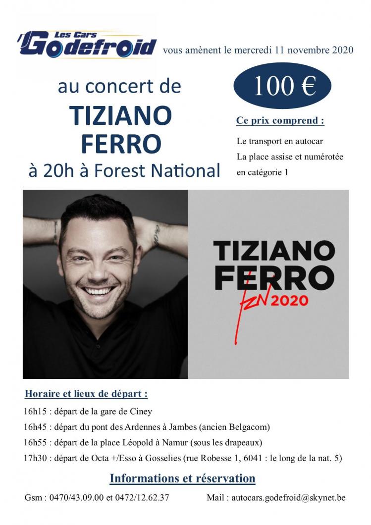 Tiziano ferro concert novembre 1