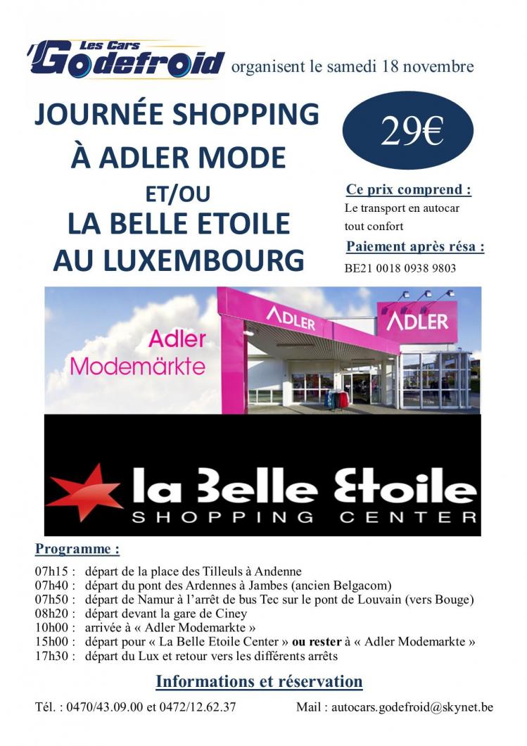 Affiche adler mode au lux 18 novembre 2023