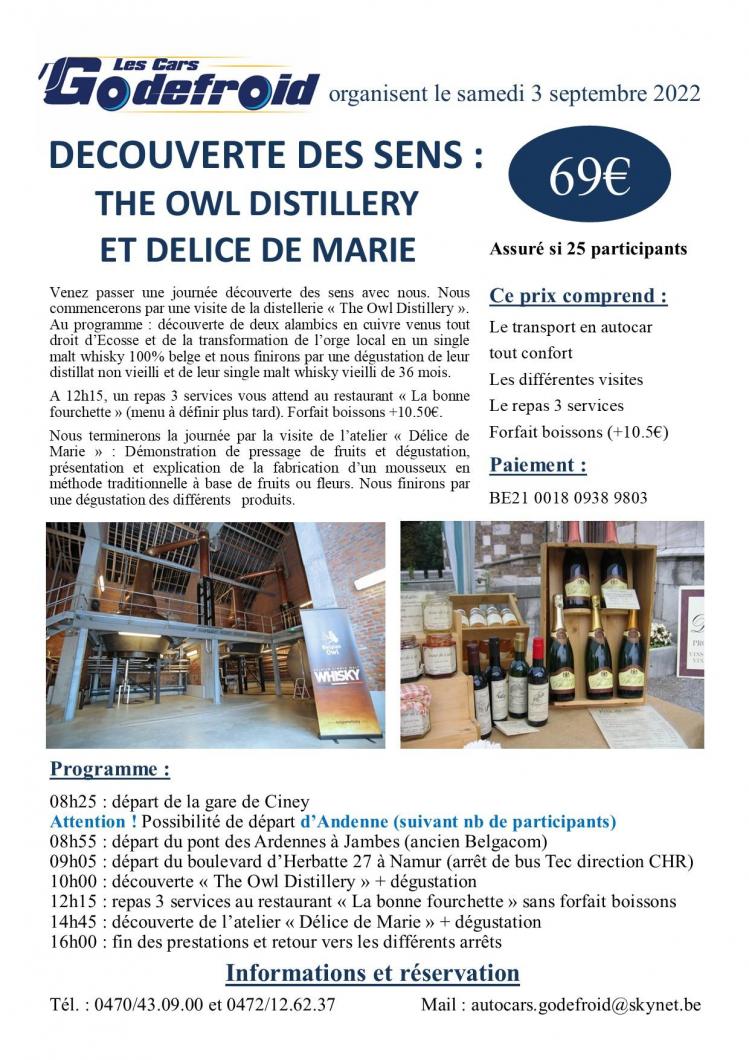 Affiche distillerie delice marie 3 septembre 2022