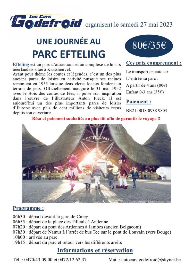 Affiche efteling 27 mai 2023