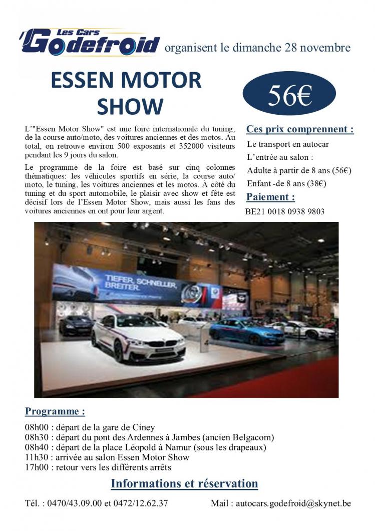 Affiche essen motor show 28 novembre