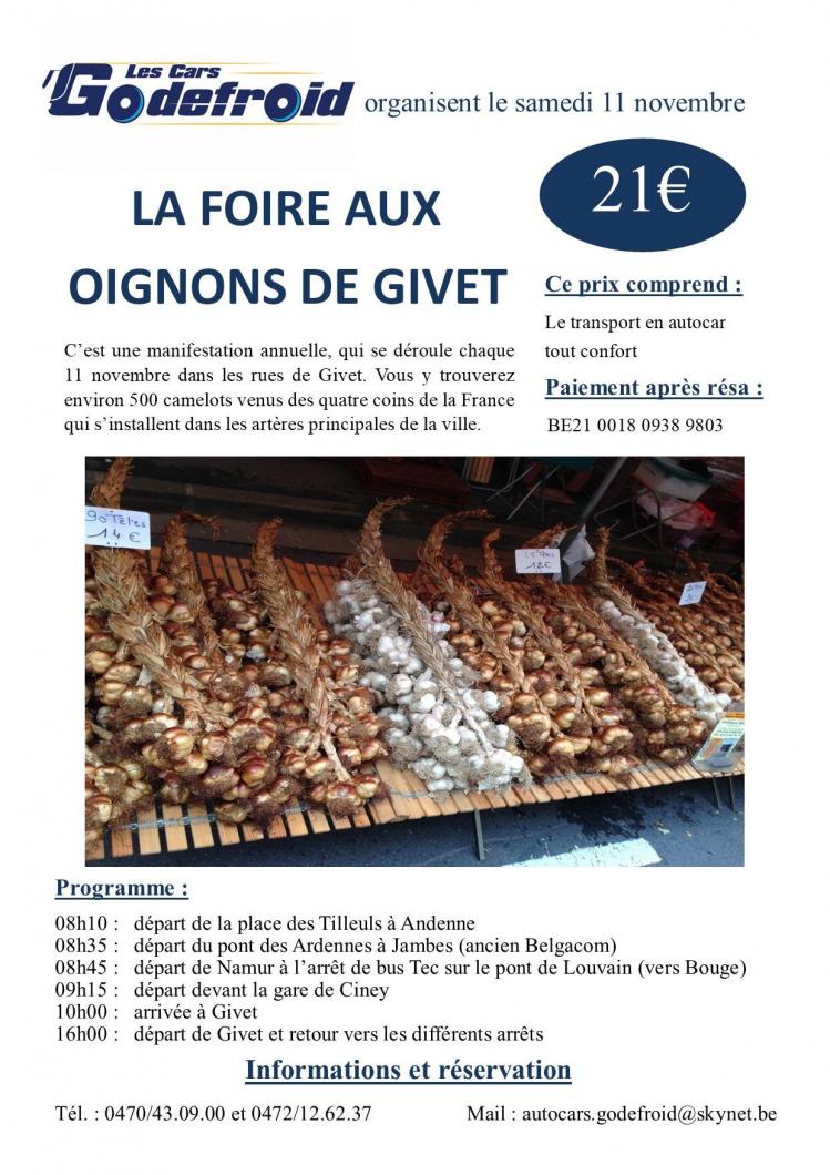 Affiche foire aux oignons givet 11 novembre 3