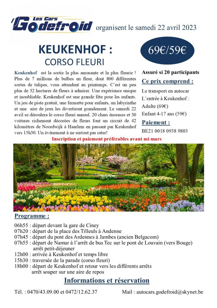 Affiche keukenhof 22 avril 2023