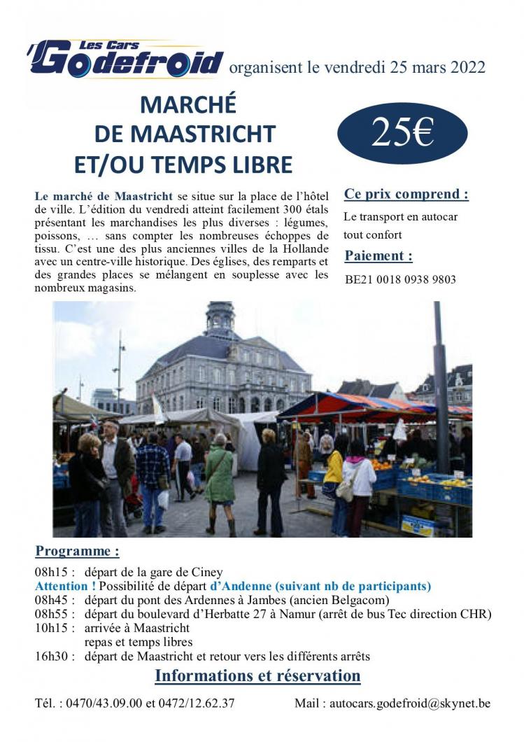 Affiche marche de maastricht 25 mars 2022