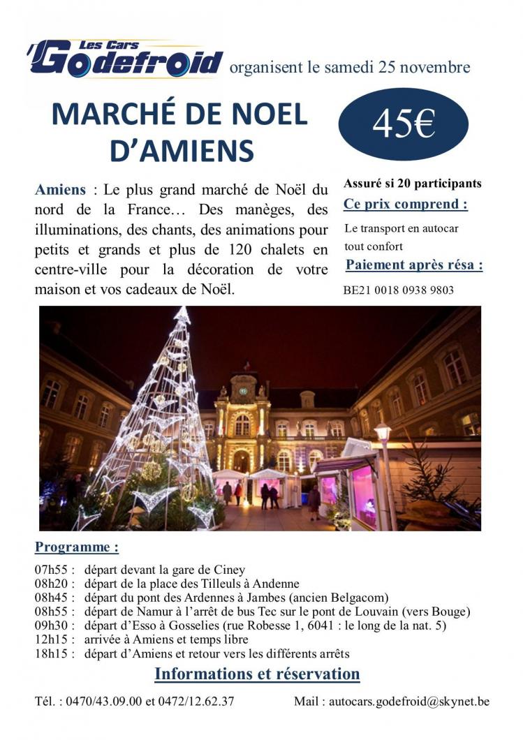 Affiche marche de noel amiens 25 novembre