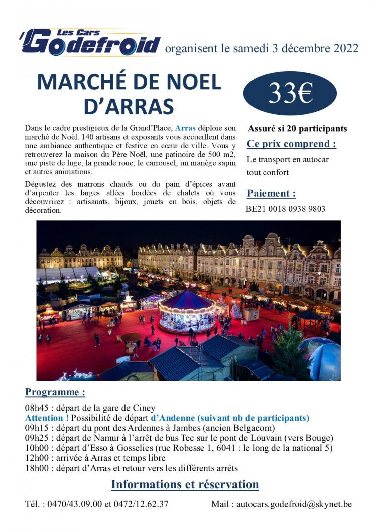 Affiche marche de noel arras 3 decembre