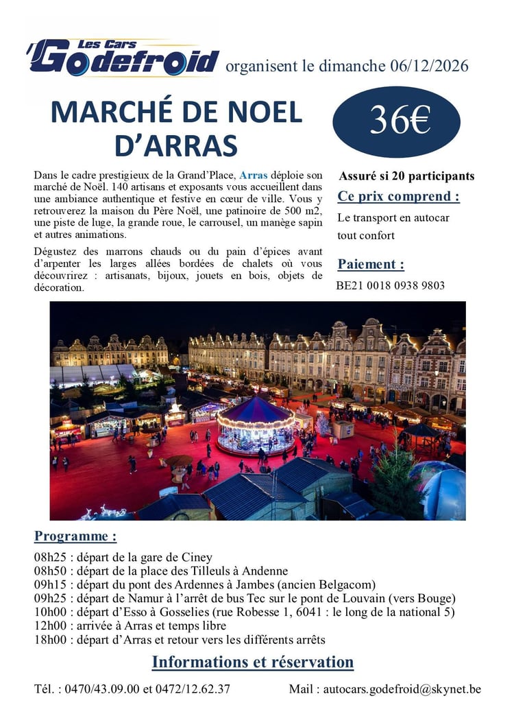 Affiche marche de noel arras 6 decembre 2026