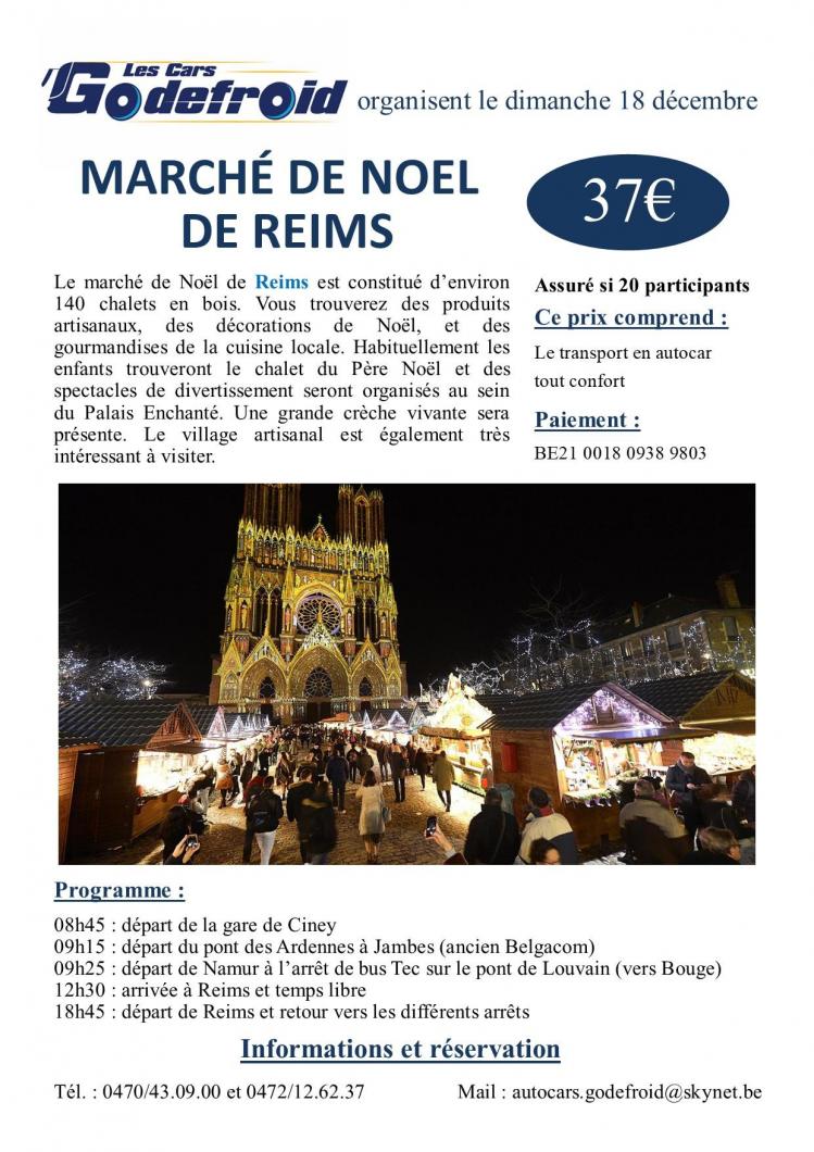 Affiche marche de noel reims 18 decembre