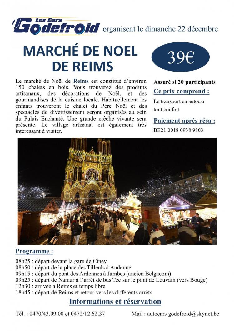Affiche marche de noel reims 22 decembre
