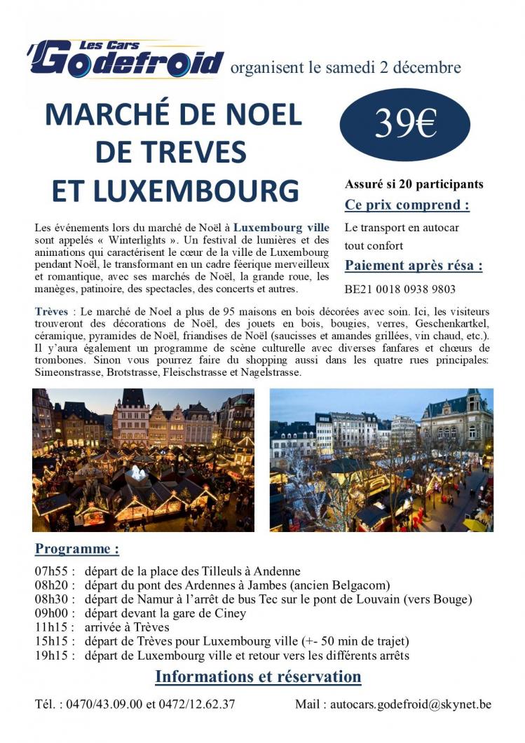 Affiche marche de noel treves et luxembourg 2 decembre