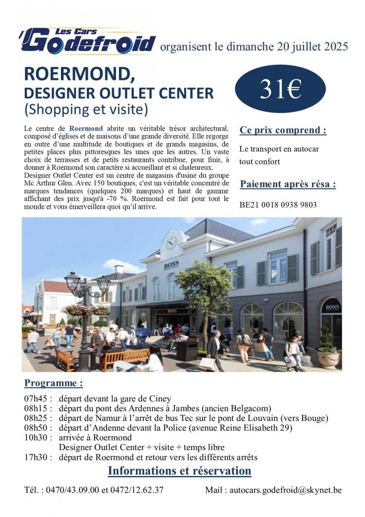 Affiche roermond 20 juillet 2025