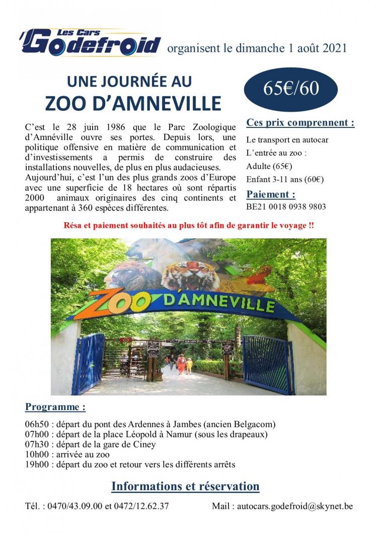 Affiche zoo amneville 1 aout 2021