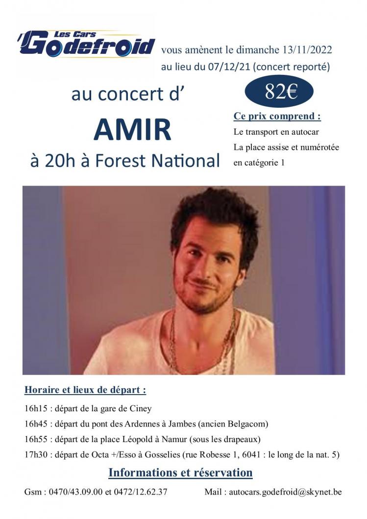 Amir concert 13 novembre 2022