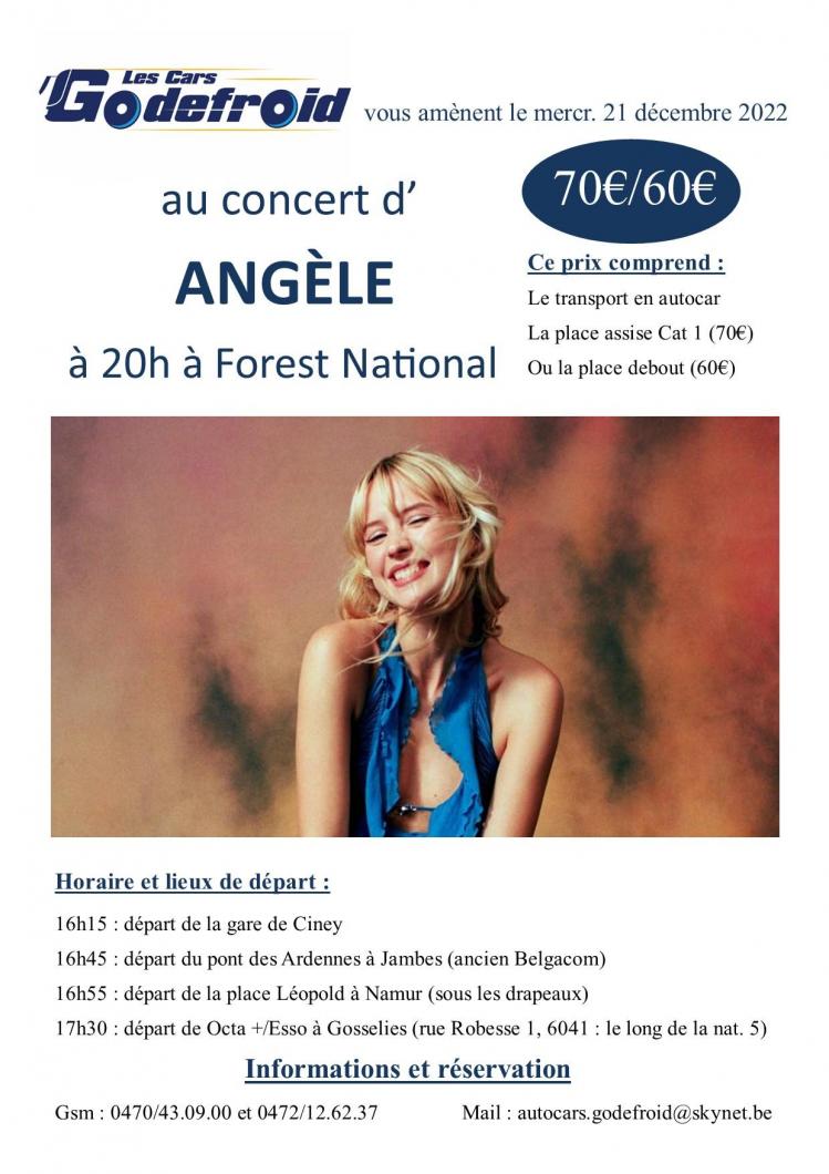 Angele concert 21 decembre 2022