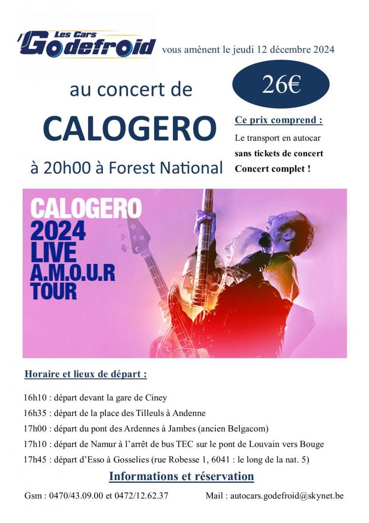 Calogero concert 12 decembre 2024 1