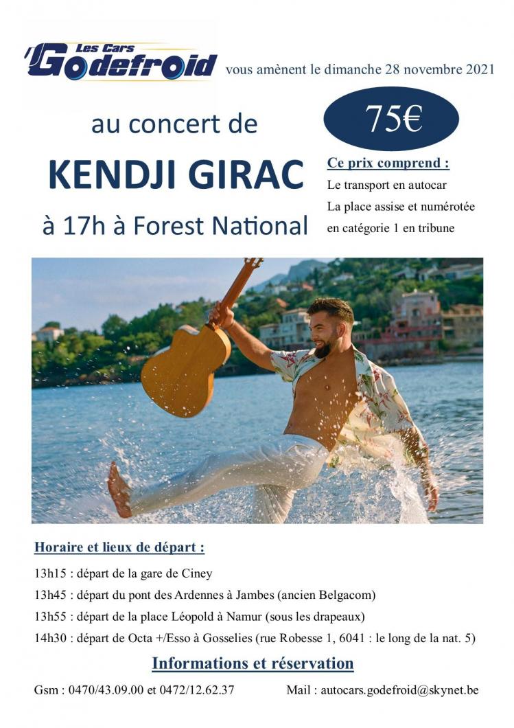 Kendji girac concert 28 novembre 2021
