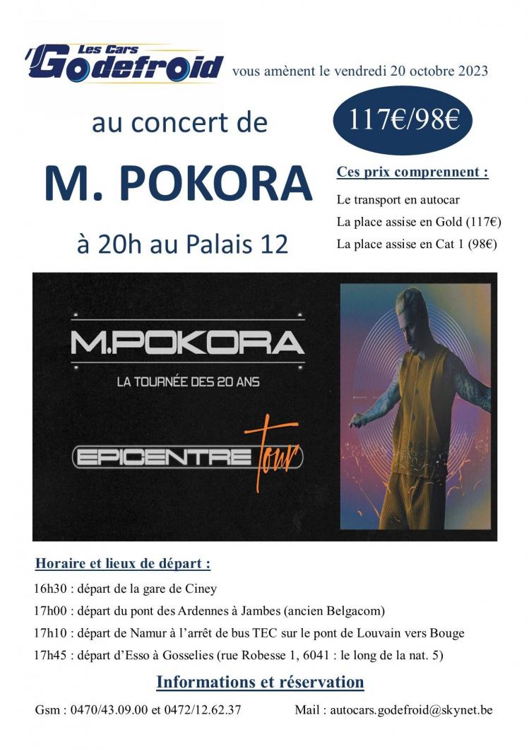M pokora concert 20 octobre 2024