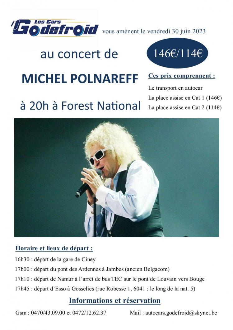 Michel polnareff concert 30 juin 2023