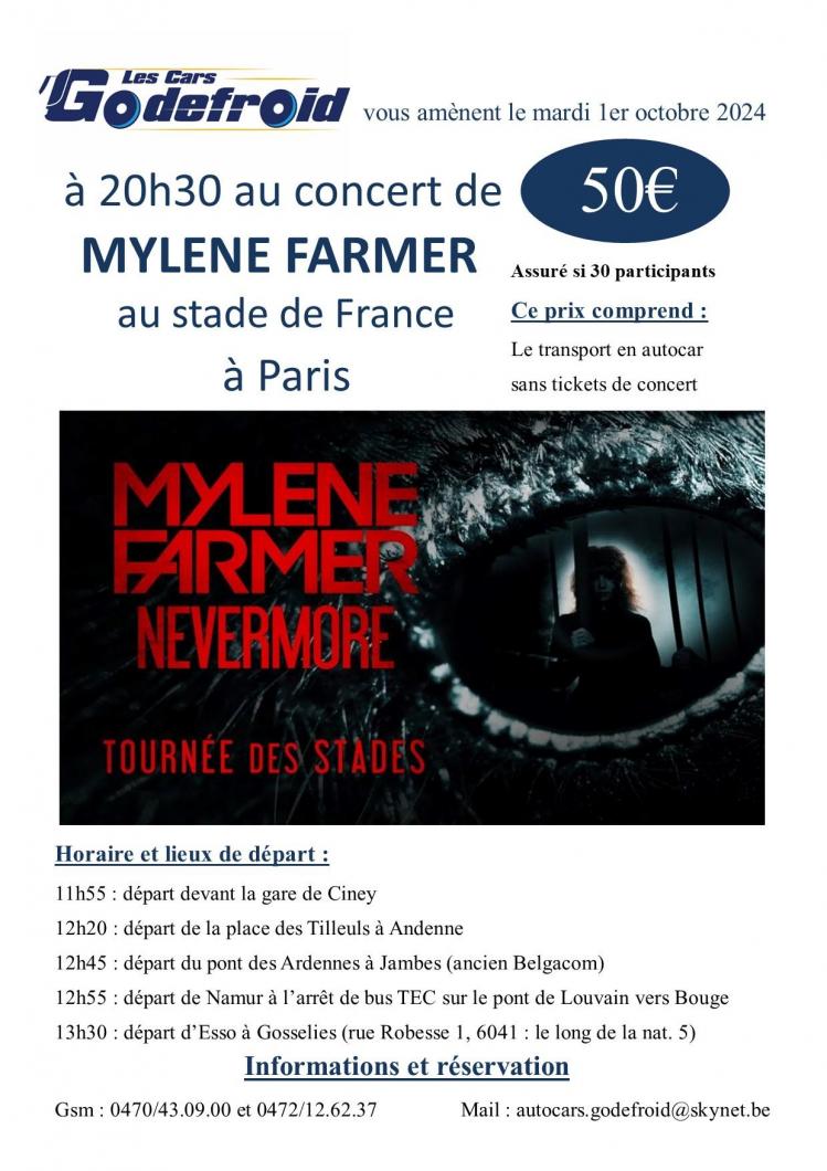 Mylene farmer paris 1 octobre 2024 concert