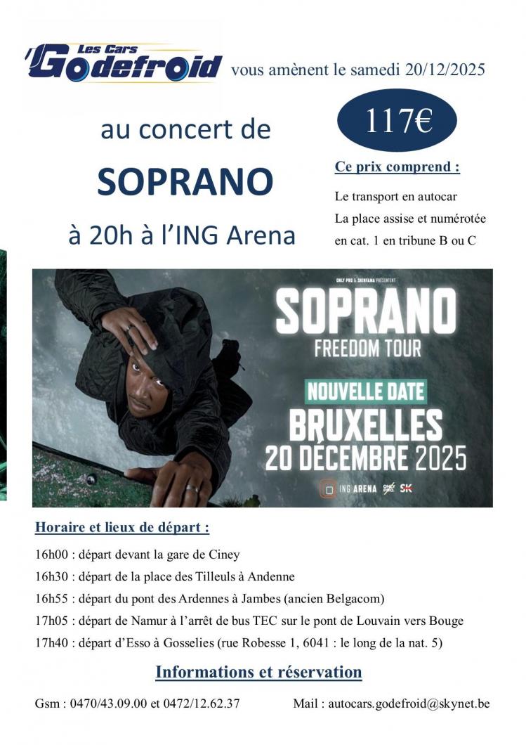 Soprano concert 20 decembre 2025